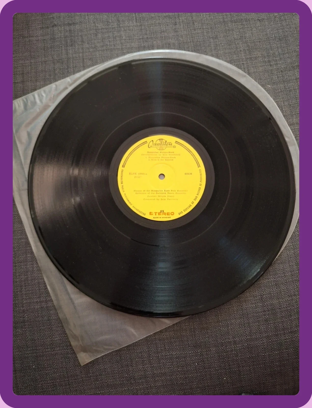 Disco de Vinil LP 33T - Livro de Imagens Húngaro – photo 4
